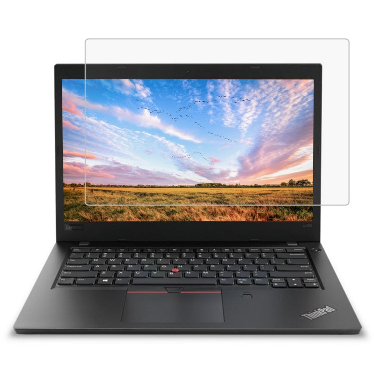 0.4mm 9H 表面硬度 フルスクリーン 強化ガラスフィルム Lenovo ThinkPad L480 14インチ用, Lenovo L480