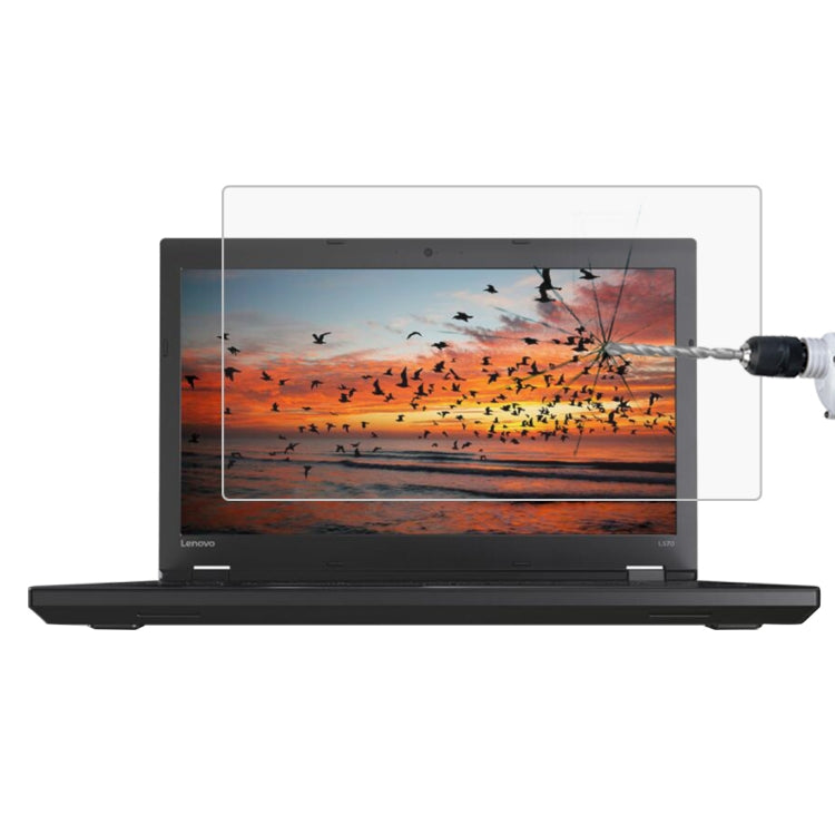 9H 表面硬度 フルスクリーン 強化ガラスフィルム Lenovo ThinkPad L570 15.6インチ用, Lenovo L570
