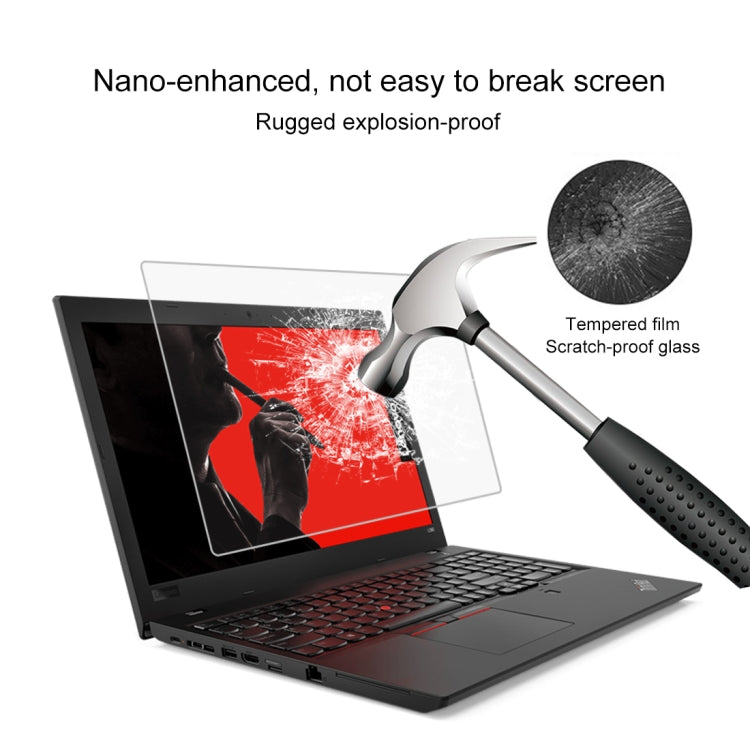 9H表面硬度 フルスクリーン強化ガラスフィルム Lenovo ThinkPad L580 15.6インチ用、Lenovo L580