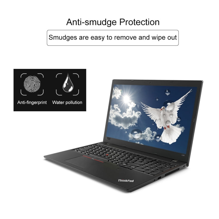 9H表面硬度 フルスクリーン強化ガラスフィルム Lenovo ThinkPad L580 15.6インチ用、Lenovo L580
