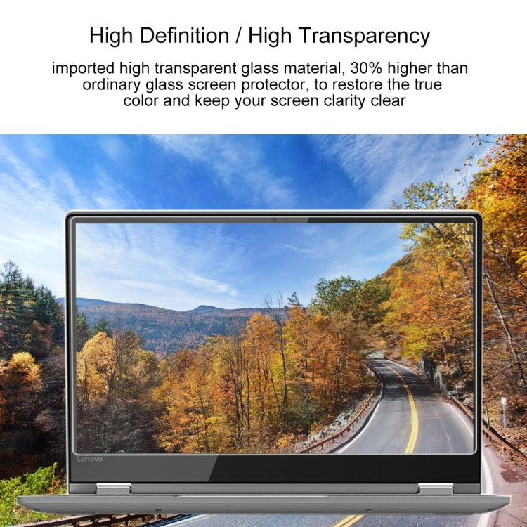 0.4mm 9H 表面硬度 フルスクリーン 強化ガラスフィルム Lenovo ThinkPad Yoga 530 14インチ用, Yoga 530