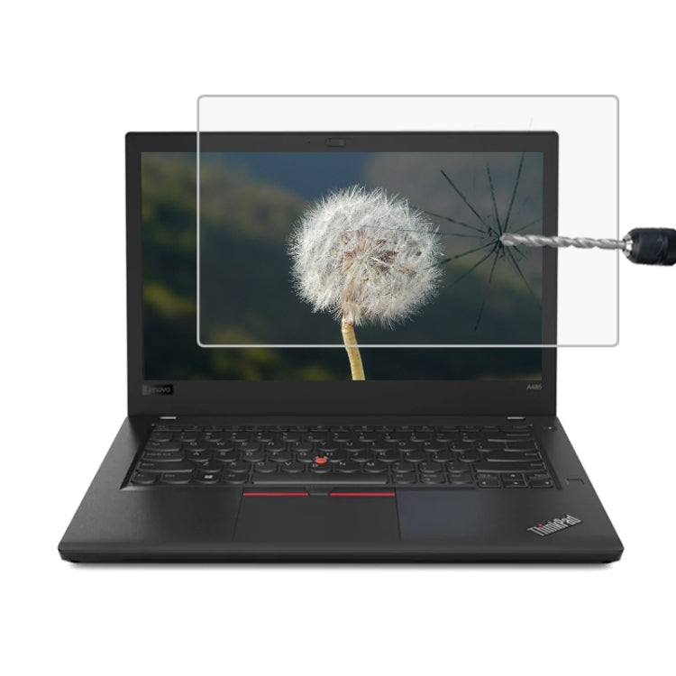 0.4mm 9H 表面硬度 フルスクリーン 強化ガラスフィルム Lenovo ThinkPad A485 14インチ用, Lenovo A485