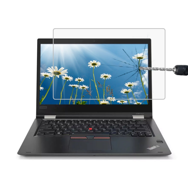 0.4mm 9H 表面硬度 フルスクリーン 強化ガラスフィルム Lenovo ThinkPad X380 Yoga 13.3インチ用, X380 Yoga
