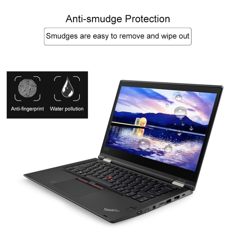 0.4mm 9H 表面硬度 フルスクリーン 強化ガラスフィルム Lenovo ThinkPad X380 Yoga 13.3インチ用, X380 Yoga