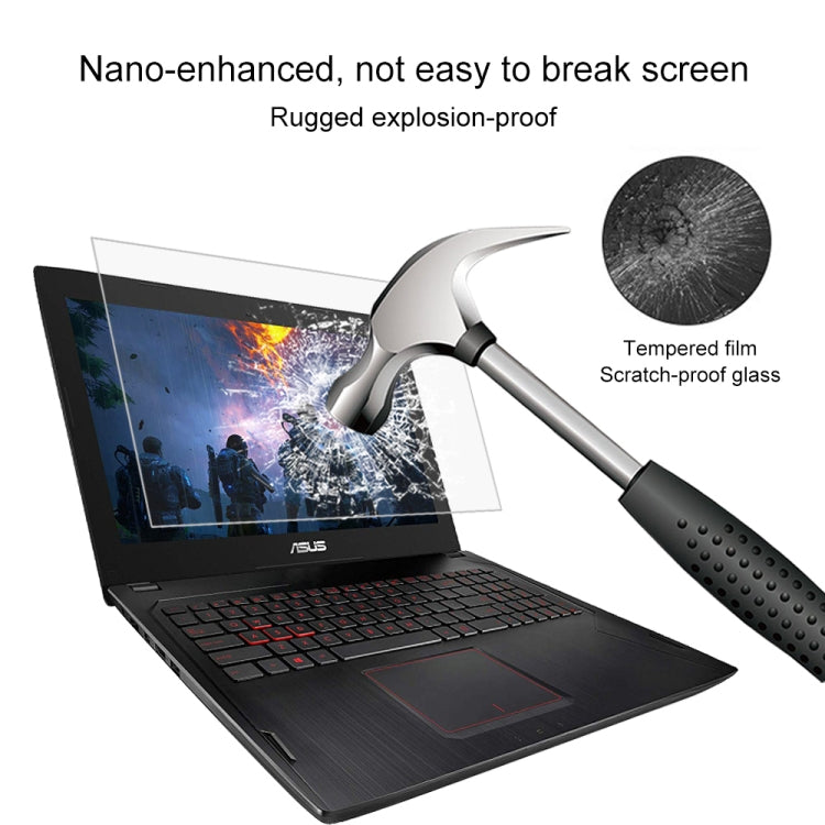 ノートパソコン画面 HD 強化ガラス保護フィルム ASUS ROG GL502VM 15.6インチ用, ASUS ROG GL502VM 15.6インチ用