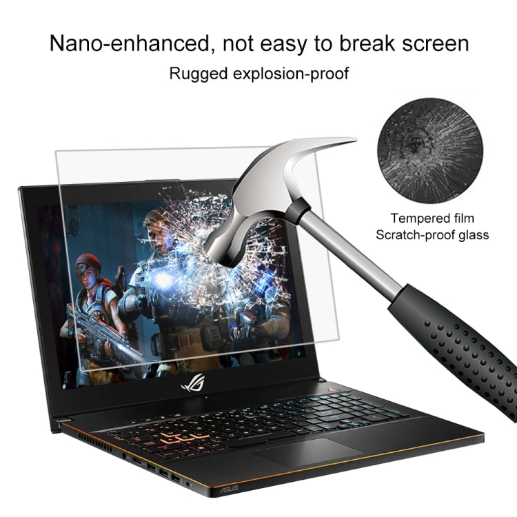 ノートパソコン画面 HD 強化ガラス保護フィルム ASUS ROG GU501 15.6インチ用, ASUS ROG GU501 15.6インチ用