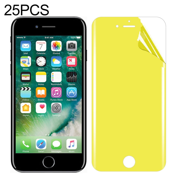 iPhone SE 2020 / 8 / 7用 25枚セット ソフトTPU全面保護フロントスクリーンプロテクター、iPhone 7 / 8用(25枚セット)