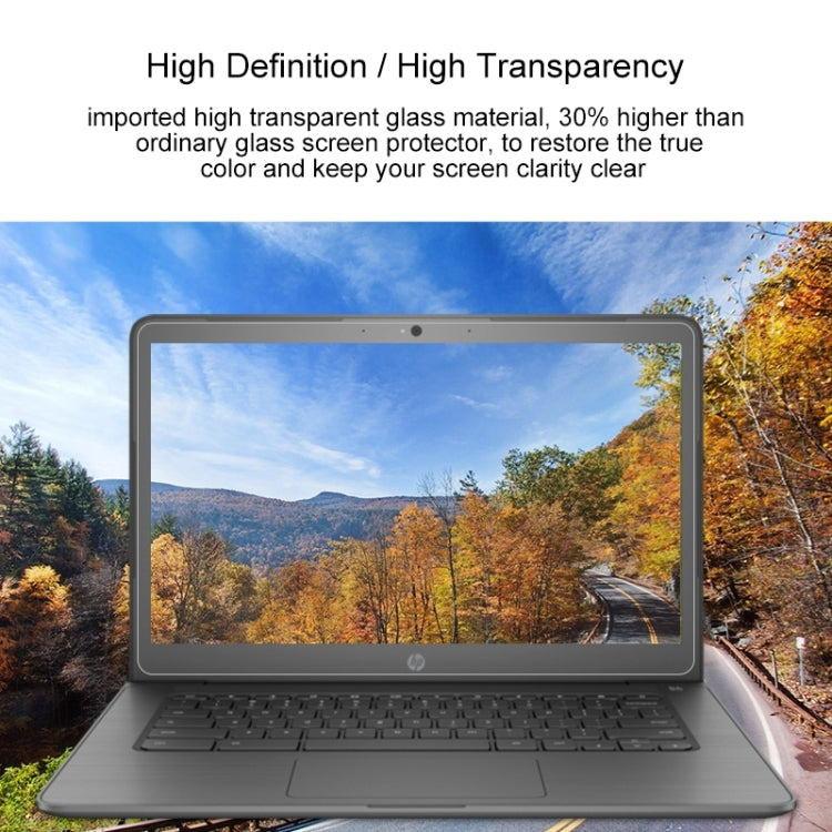 ノートパソコン画面 HD 強化ガラス保護フィルム HP Chromebook 14 G5 14インチ用, HP Chromebook 14 G5 14インチ用