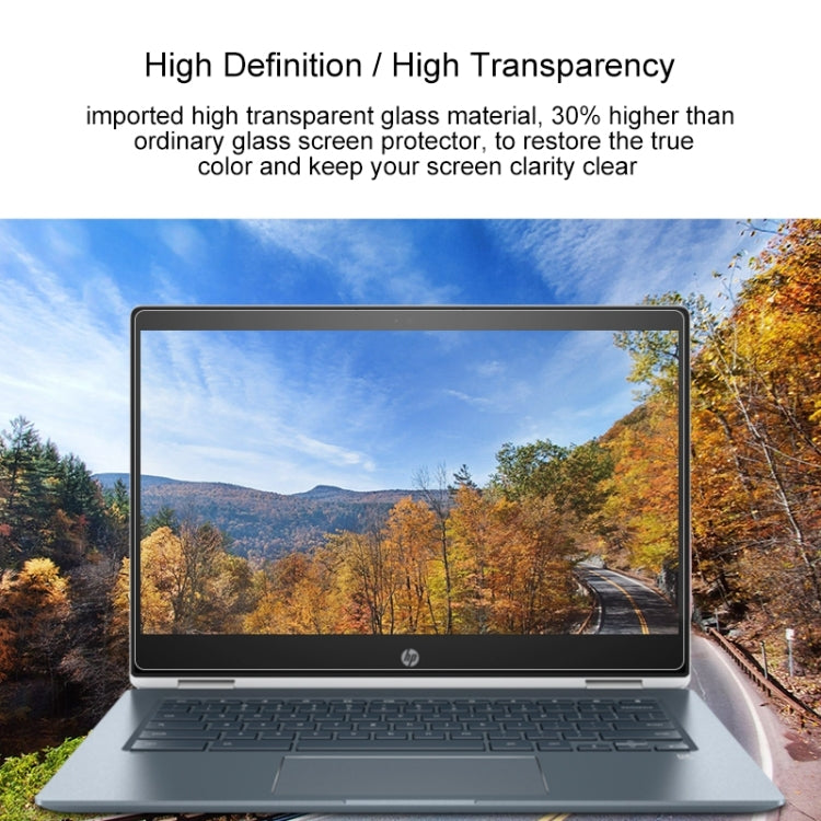 ノートパソコン画面 HD 強化ガラス保護フィルム HP Chromebook x360 - 14-da0021nr 14インチ用, HP Chromebook x360 - 14-da0021nr 14インチ用