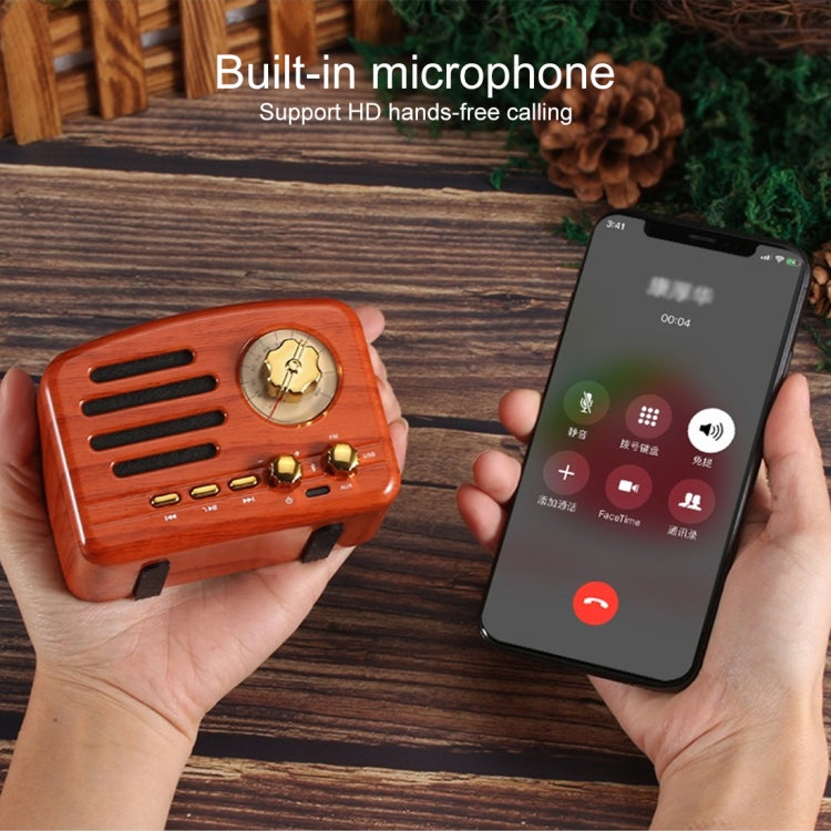 Angel MA-1500 レトロBluetooth HiFiラジオスピーカー カラフルLEDライト対応 USB＆FM＆3.5mm AUX対応