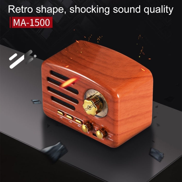 Angel MA-1500 レトロBluetooth HiFiラジオスピーカー カラフルLEDライト対応 USB＆FM＆3.5mm AUX対応