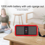 G36 DC 5V ポータブル ワイヤレス Bluetooth スピーカー ハンズフリー通話対応、USB＆TFカード＆3.5mm Aux＆FM対応、G36