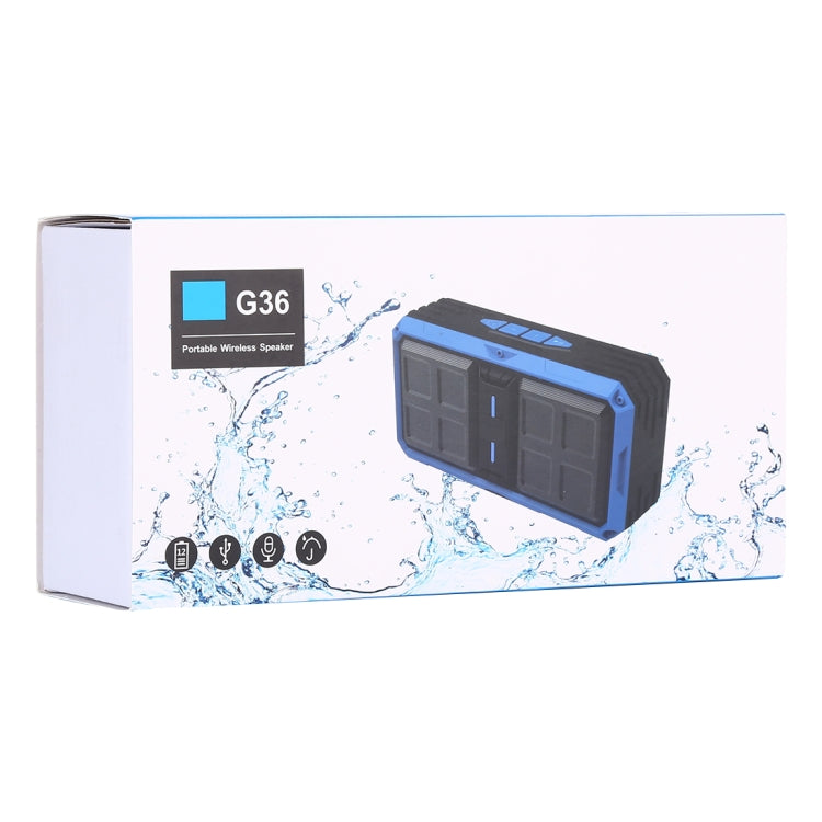 G36 DC 5V ポータブル ワイヤレス Bluetooth スピーカー ハンズフリー通話対応、USB＆TFカード＆3.5mm Aux＆FM対応、G36