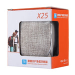 X25 ポータブルファブリックデザイン Bluetoothステレオスピーカー 内蔵マイク付き ハンズフリー通話対応 TFカード＆AUX入力対応 Bluetooth距離：10m