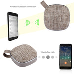 X25 ポータブルファブリックデザイン Bluetoothステレオスピーカー 内蔵マイク付き ハンズフリー通話対応 TFカード＆AUX入力対応 Bluetooth距離：10m