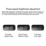 AEC BT501 Bluetooth 5.0 ミニスピーカー LED＆アラームクロック＆時計＆ミラー付き、32G TFカード対応、BT501