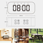 AEC BT501 Bluetooth 5.0 ミニスピーカー LED＆アラームクロック＆時計＆ミラー付き、32G TFカード対応、BT501