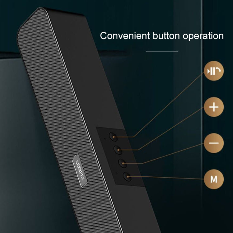 LEERFEI E91 10W ロングバー形状デュアルスピーカー マルチメディアラジオ Bluetoothオーディオ、TFカード / Uディスク / 3.5mm AUX対応