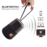 T&G TG168 ポータブルワイヤレスBluetooth V5.0 ステレオスピーカー ハンドル付き、内蔵マイク、点滅LEDライト＆TFカード＆Uディスク＆AUX IN＆FM対応、TG168