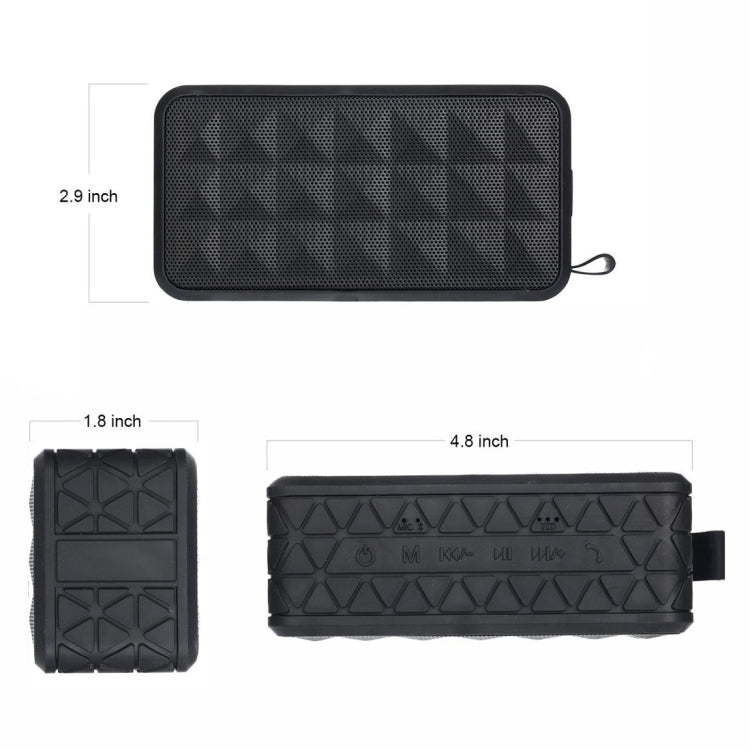 Z18 3ATM防水Bluetoothスピーカー 吊りフック付き、ハンズフリー通話＆TFカード＆AUX対応