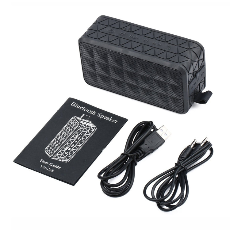 Z18 3ATM防水Bluetoothスピーカー 吊りフック付き、ハンズフリー通話＆TFカード＆AUX対応