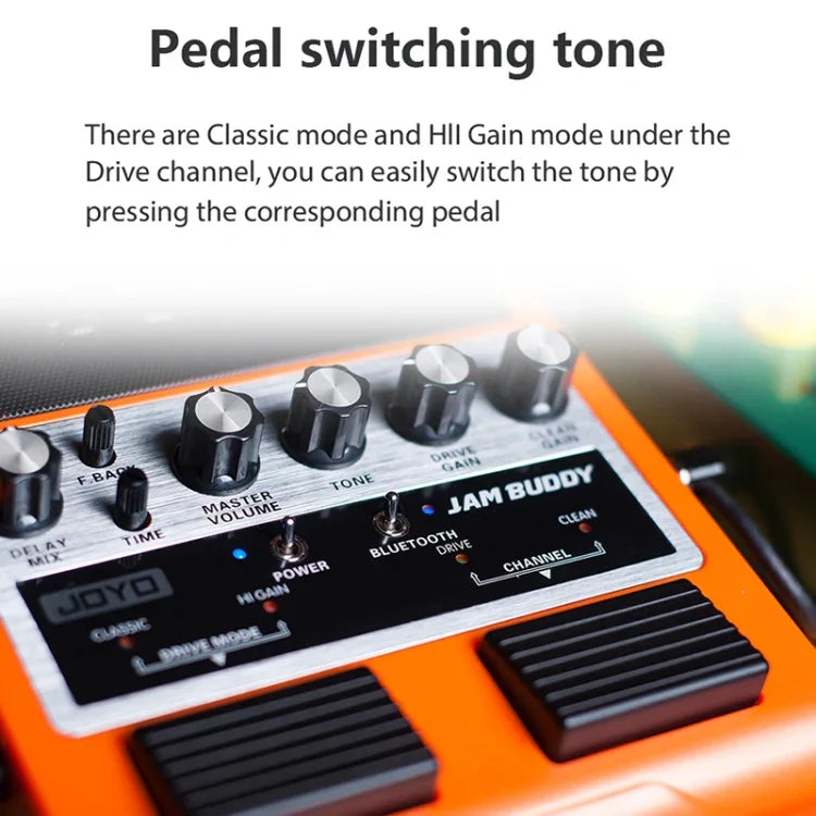 JOYO JAM BUDDY Bluetooth 4.0 デュアルチャンネル エフェクター充電対応 ギター用小型スピーカー