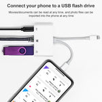 NK-107 Pro 3-in-1 USB-C / Type-C + 8ピンオス から USB + RJ45 + 8ピン充電メス インターフェースアダプター NK-107 Pro