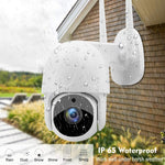 Tuya QX45 1080P フルHD IP65防水 2.4GワイヤレスIPカメラ モーション検知・双方向音声・ナイトビジョン・TFカード対応 AUプラグ モーション検知対応