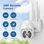 Tuya QX56 300万画素 IP66防水 2.4GワイヤレスIPカメラ Amazon Alexa & Google Home対応 モーション検知・双方向音声・フルカラーナイトビジョン・TFカード対応 EUプラグ Amazon Alexa & Google Home対応