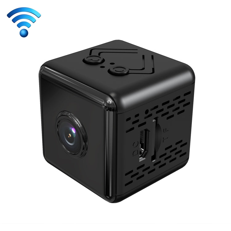 X6D 720P ワイヤレス家庭用ミニ監視カメラ、赤外線ナイトビジョン＆動体検知＆TFカード対応、720P