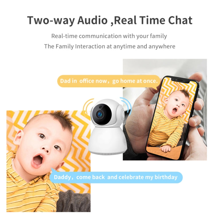 YT24 V380 3.0MP パンチルトIPカメラ WiFiスマートセキュリティカメラ、TFカード / 双方向音声 / 動体検知 / ナイトビジョン対応、YT24 3.0MP