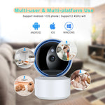 YT50-2 3.0MP 360度回転 IPカメラ WiFi スマートセキュリティカメラ、TFカード対応 / 双方向音声 / 動体検知 / ナイトビジョン, YT50-2