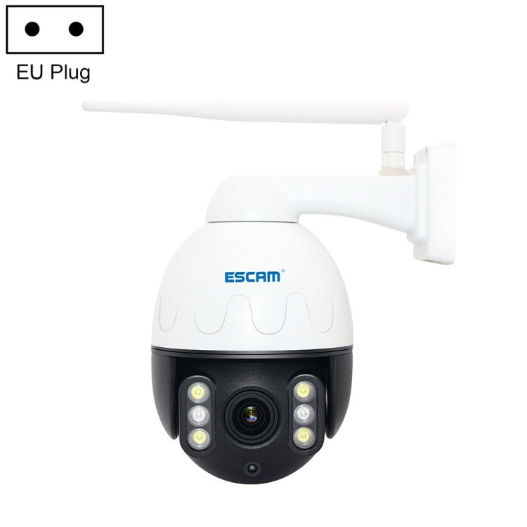 ESCAM Q5068 H.265 5MP パン・チルト・4倍ズーム WiFi 防水IPカメラ、ONVIF対応 双方向通話＆ナイトビジョン対応、AUプラグ、UKプラグ、USプラグ、EUプラグ、AUプラグ