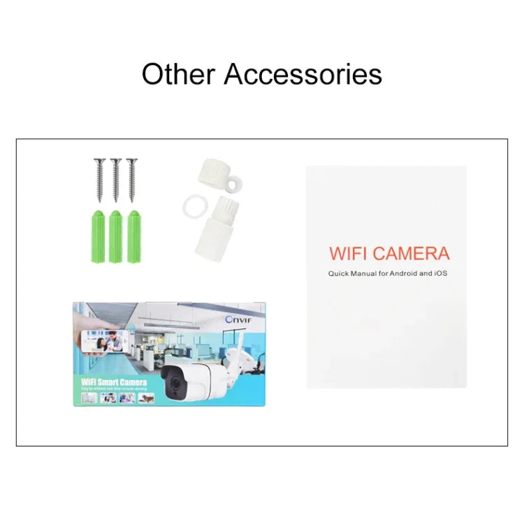 Q8 1080P HD ワイヤレスIPカメラ、動体検知＆赤外線ナイトビジョン＆TFカード対応、AUプラグ、Q8