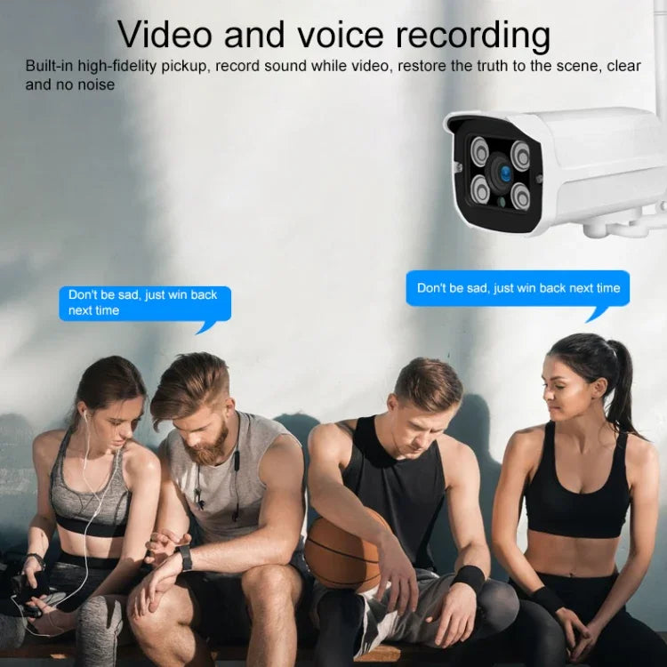 Q8 1080P HD ワイヤレスIPカメラ、動体検知＆赤外線ナイトビジョン＆TFカード対応、AUプラグ、Q8