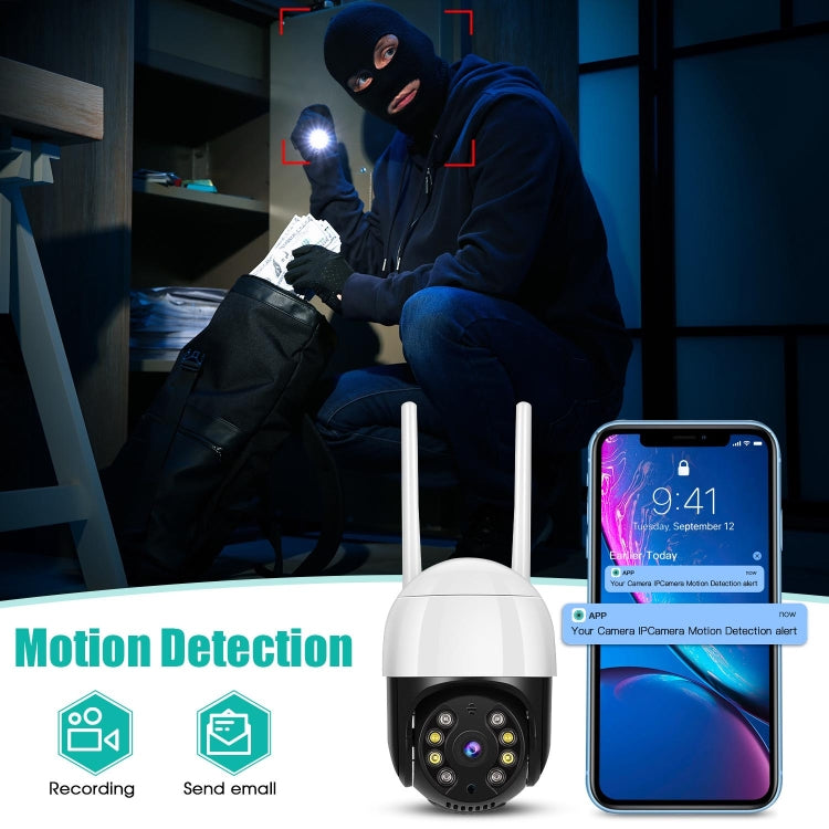 QX29 3.0MP HD WiFi IPカメラ、ナイトビジョン＆動体検知＆双方向音声＆TFカード対応、オーストラリアプラグ、QX29