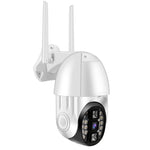 QX33 1080P パノラマ PTZ 360度回転 WiFiカメラ、昼夜フルカラー対応＆双方向音声通話＆動体検知アラーム＆ビデオ再生＆64GB TFカード対応、AUプラグ、QX33