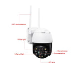 QX36 1080P 3.0MP 3.6mmレンズ IP65防水 PTZ 360度回転 WiFiカメラ、昼夜フルカラー＆双方向音声通話＆動体人物検知＆映像再生＆128GB TFカード対応、AUプラグ、QX36