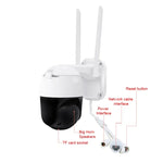 QX36 1080P 3.0MP 3.6mmレンズ IP65防水 PTZ 360度回転 WiFiカメラ、昼夜フルカラー＆双方向音声通話＆動体人物検知＆映像再生＆128GB TFカード対応、AUプラグ、QX36