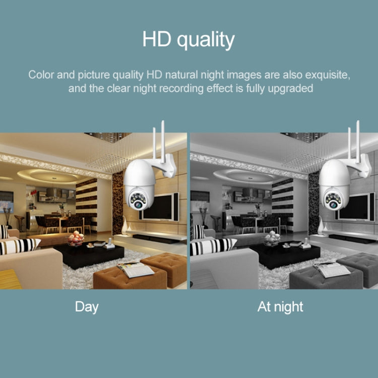 Q10 屋外用携帯電話遠隔回転ワイヤレスWiFi 10灯IRナイトビジョンHDカメラ、動体検知ビデオ / アラーム＆録画対応、UKプラグ、Q10 IRナイトビジョン