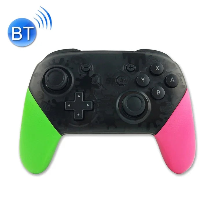 جهاز تحكم ألعاب برو لاسلكي مع وظيفة التقاط الشاشة والاهتزاز لـ Nintendo Switch (أخضر وردي)، لـ Nintendo-Switch (أخضر وردي)