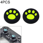 4個セット かわいい猫の足シリコン保護カバー PS4 / PS3 / PS2 / XBOX360 / XBOXONE / WIIU ゲームパッド ジョイスティック用