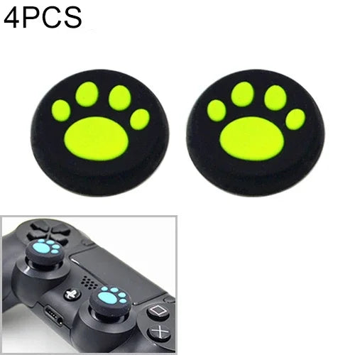 4個セット かわいい猫の足シリコン保護カバー PS4 / PS3 / PS2 / XBOX360 / XBOXONE / WIIU ゲームパッド ジョイスティック用