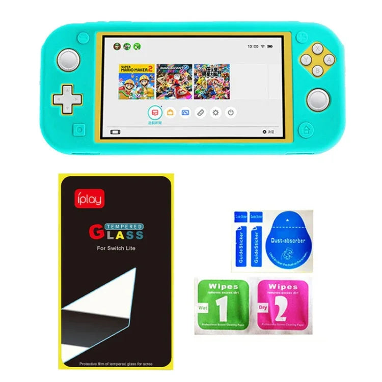 IPLAY ゲームホストシリコン全面保護ケース（スクリーンプロテクター付き）Switch Lite 用