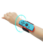 Nintendo Switch用調節可能な伸縮性ダンスリストバンド1ペア、リストバンド