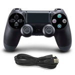Sony PS4用有線ゲームコントローラー、ブルー、ホワイト、ブラック
