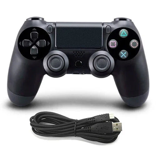 Sony PS4用有線ゲームコントローラー、ブルー、ホワイト、ブラック