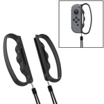 Switch Joy-Con用ストラップ付きiPlay小型ボクシンググリップゲームパッドグリップ、ブラック、レッド