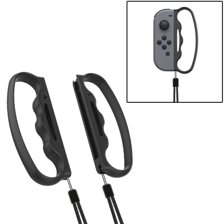 Switch Joy-Con用ストラップ付きiPlay小型ボクシンググリップゲームパッドグリップ、ブラック、レッド