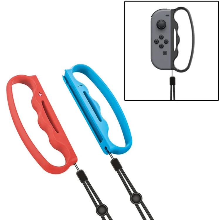 Switch Joy-Con用ストラップ付きiPlay小型ボクシンググリップゲームパッドグリップ、ブラック、レッド
